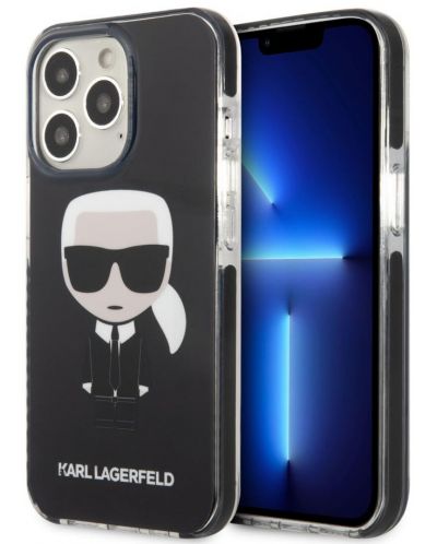 Калъф Karl Lagerfeld - Ikonik Karl, iPhone 13 Pro Max, черен - 2